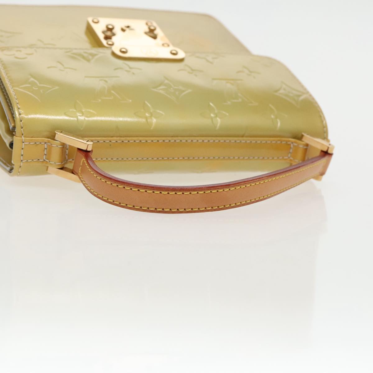 Louis Vuitton Spring Street Yellow Patent Leather Handbag (Pre-Owned)