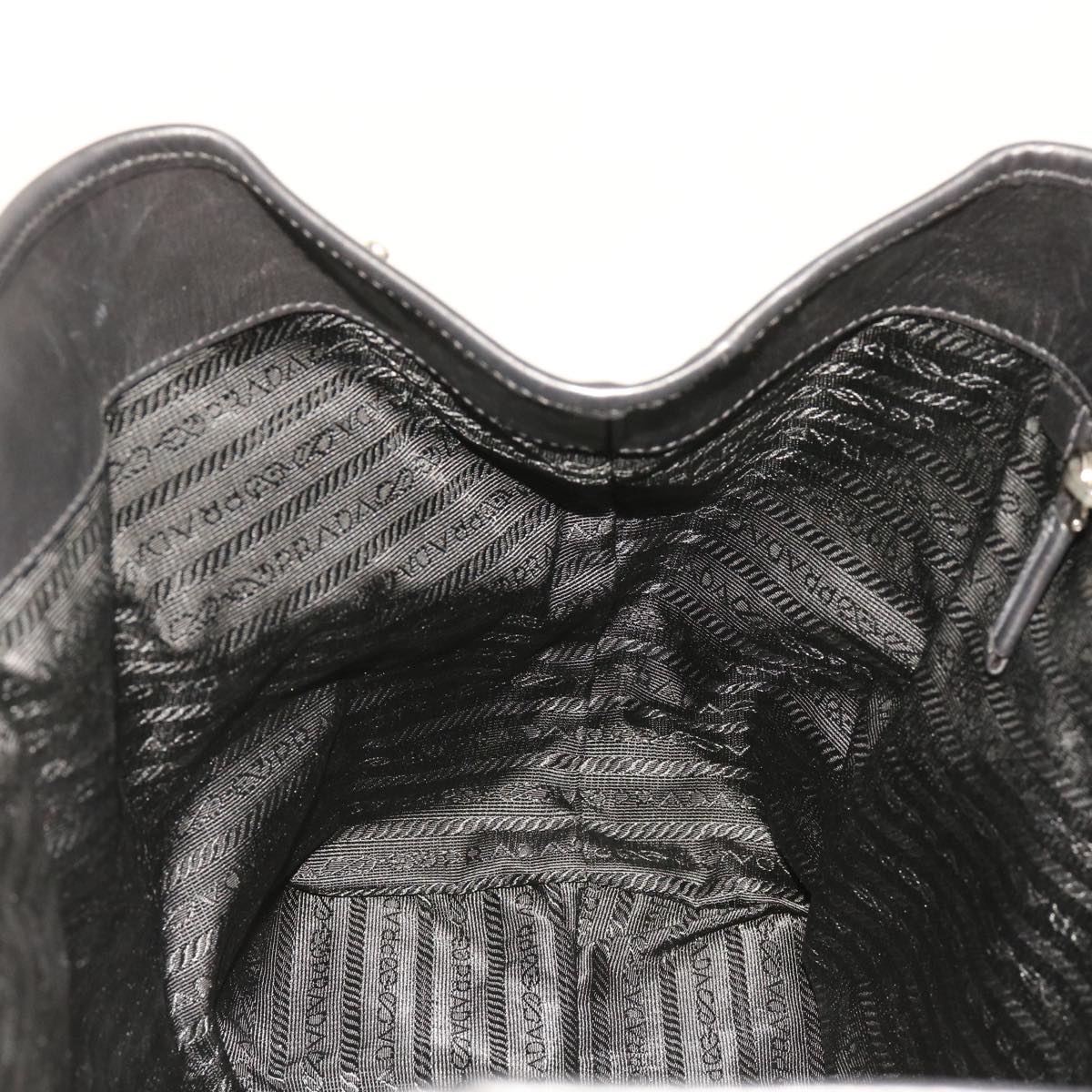 Prada Black Synthetic Tote Bag (Pre-Owned)