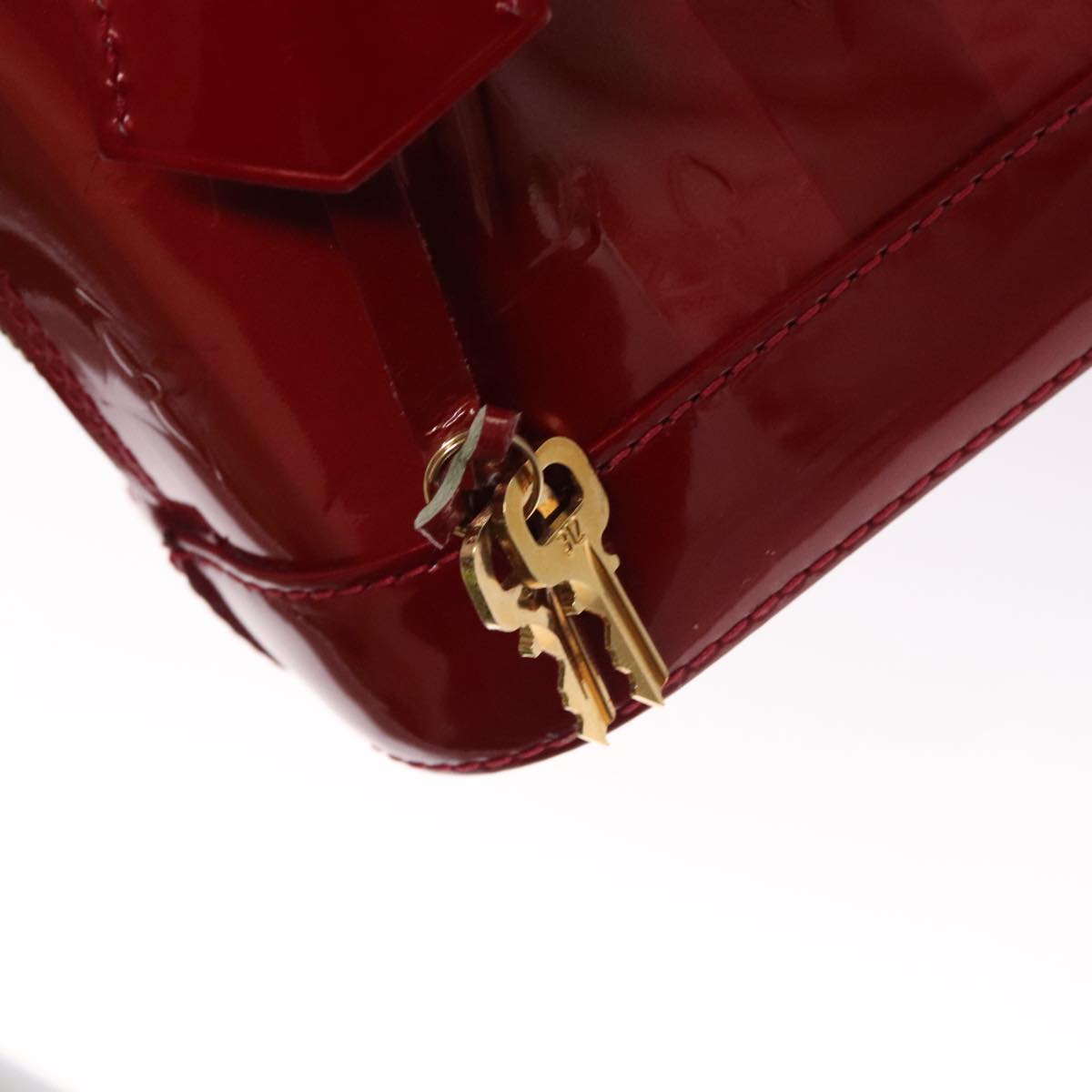 Louis Vuitton Alma Red Patent Leather Handbag (Pre-Owned)