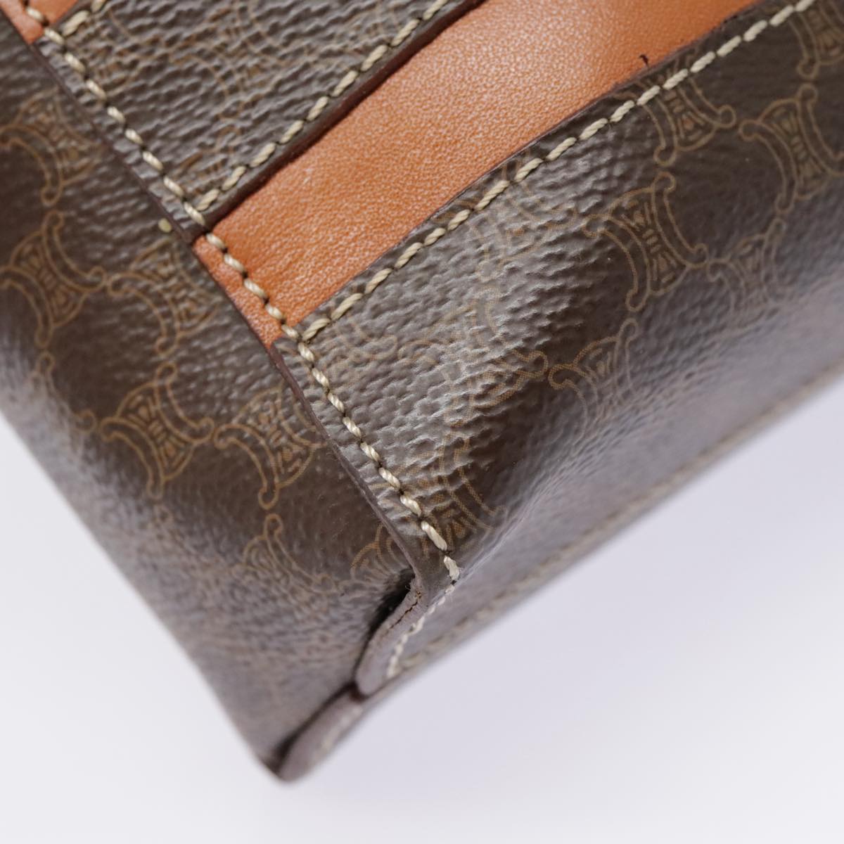 Céline Brown Canvas Shoulder Bag (Pre-Owned)