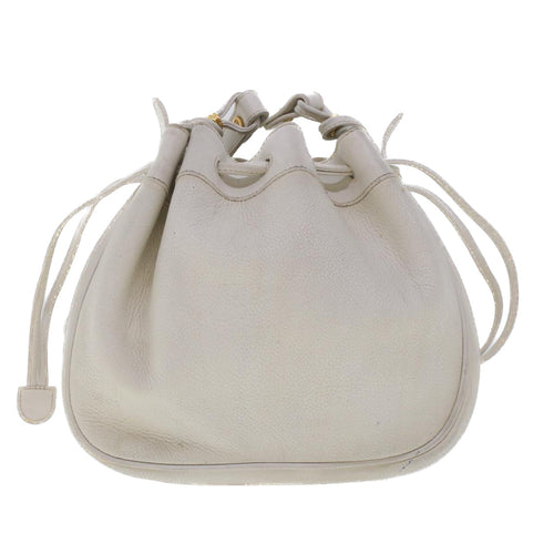 Gucci White Leather Shoulder Bag (Pre-Owned)