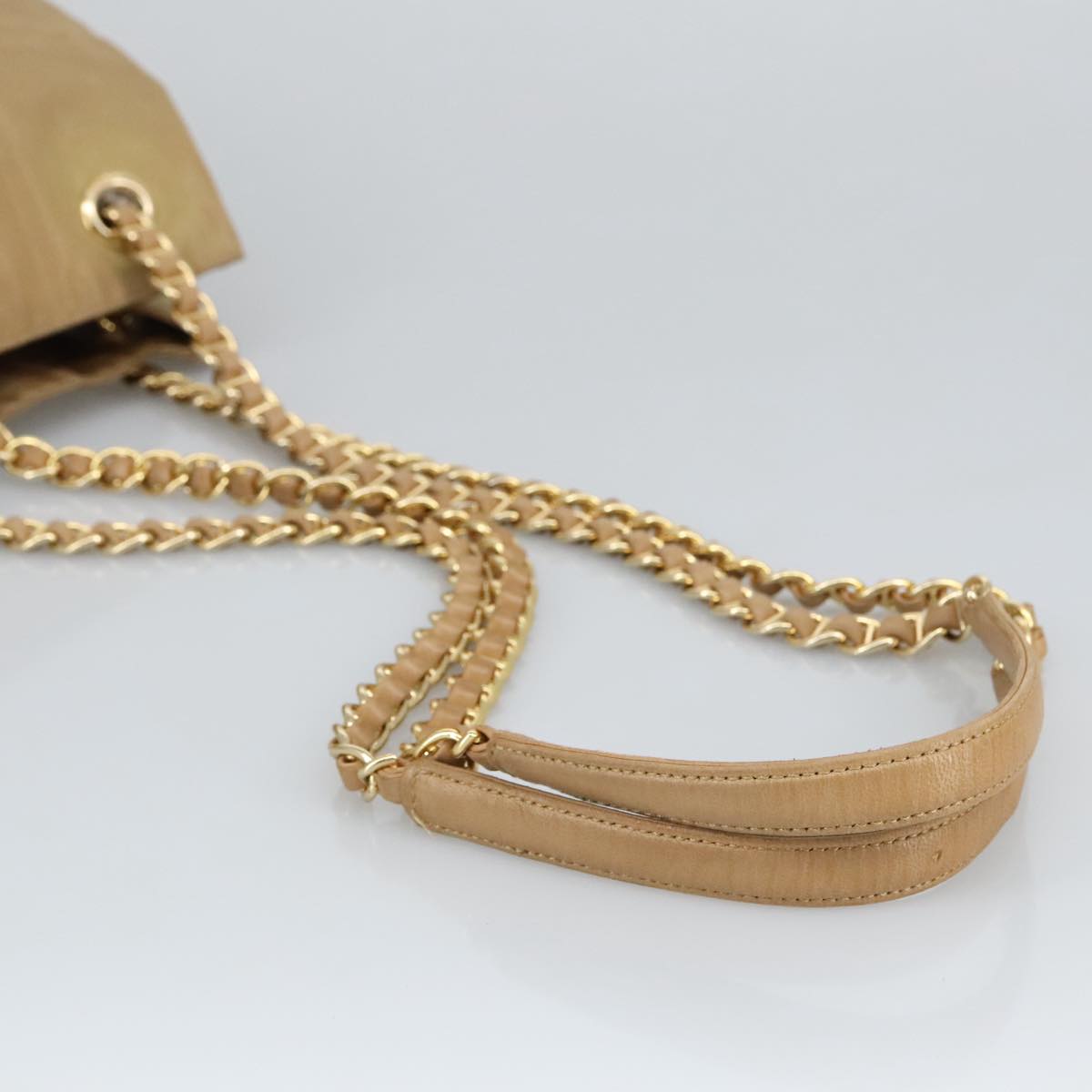 Prada Beige Synthetic Shoulder Bag (Pre-Owned)