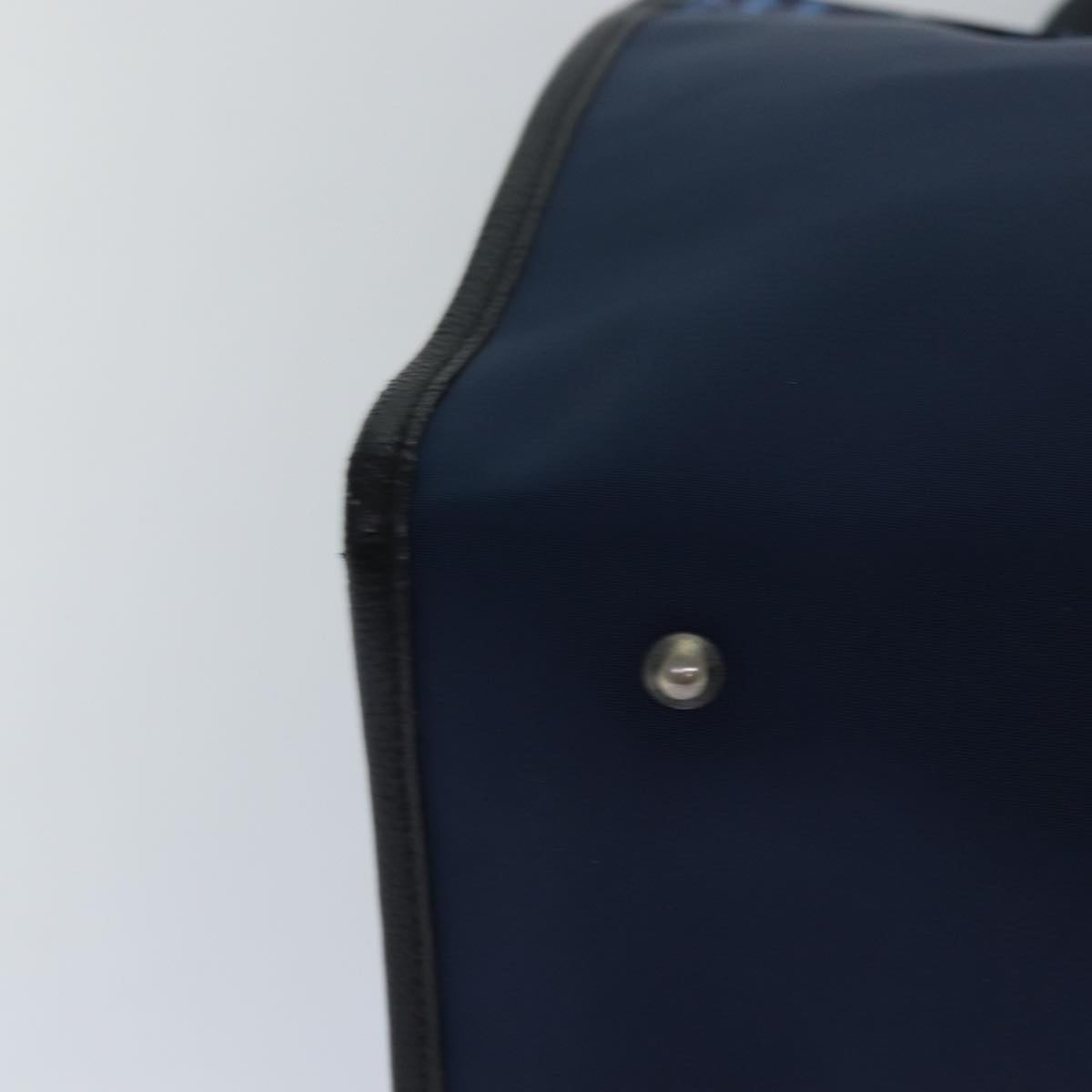 Burberry Nova Check Navy Synthetic Tote Bag (Pre-Owned)