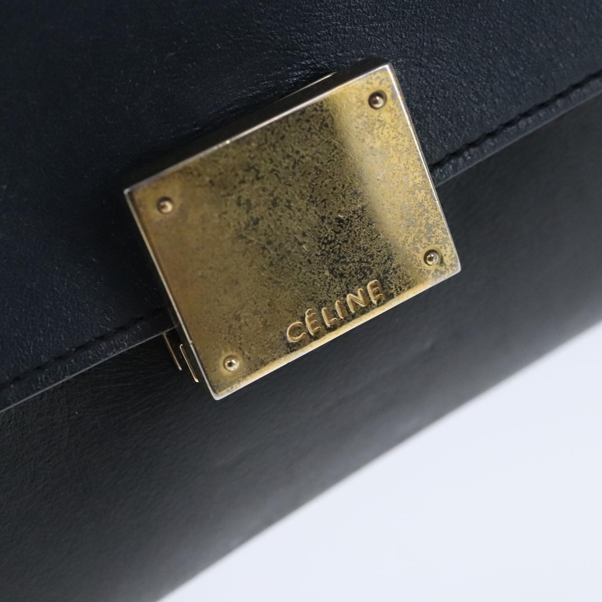 Céline Trapèze Green Suede Handbag (Pre-Owned)