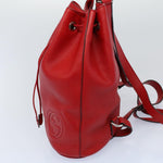 Gucci Soho Red Leather Backpack Bag (Pre-Owned)