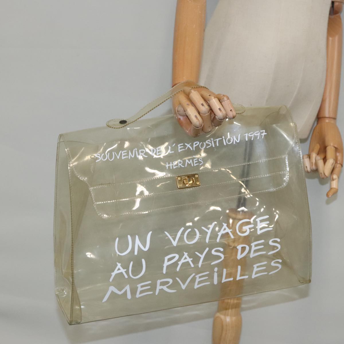Hermès Kelly Transparent Vinyl Handbag (Pre-Owned)