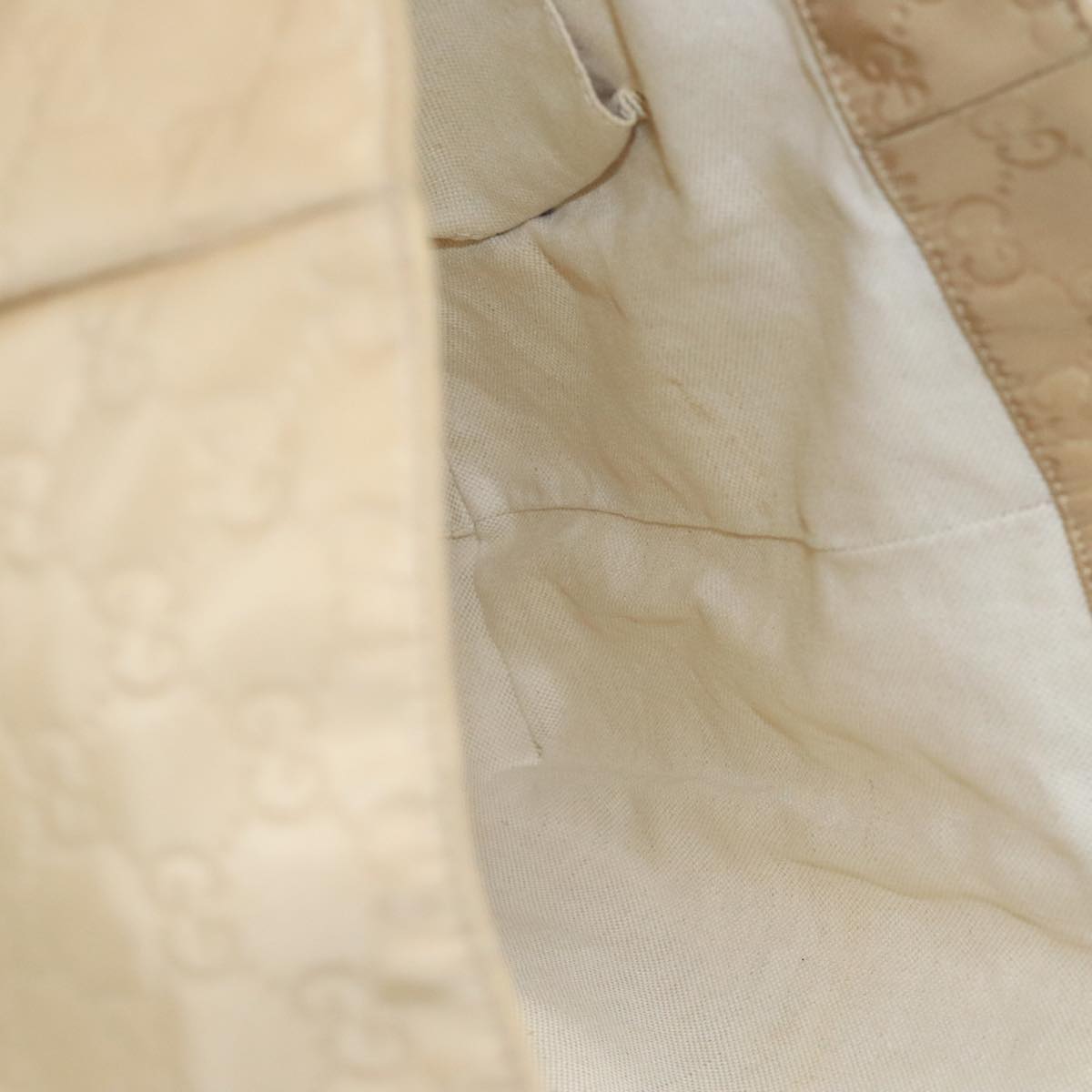 Gucci Beige Canvas Tote Bag (Pre-Owned)