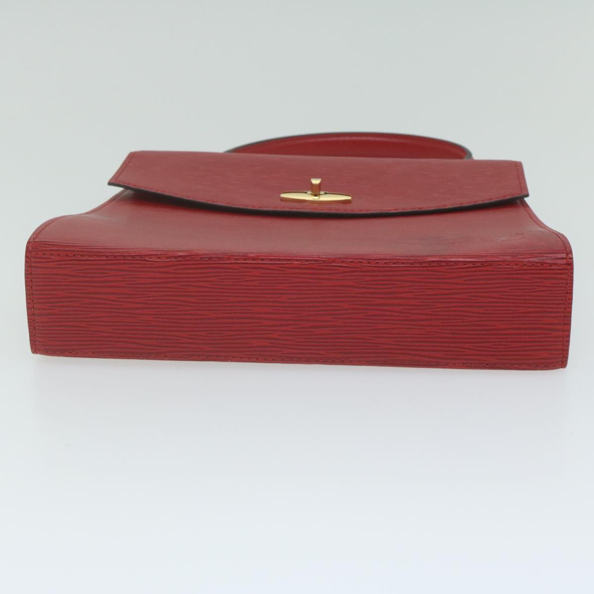 Louis Vuitton Malesherbes Red Leather Handbag (Pre-Owned)