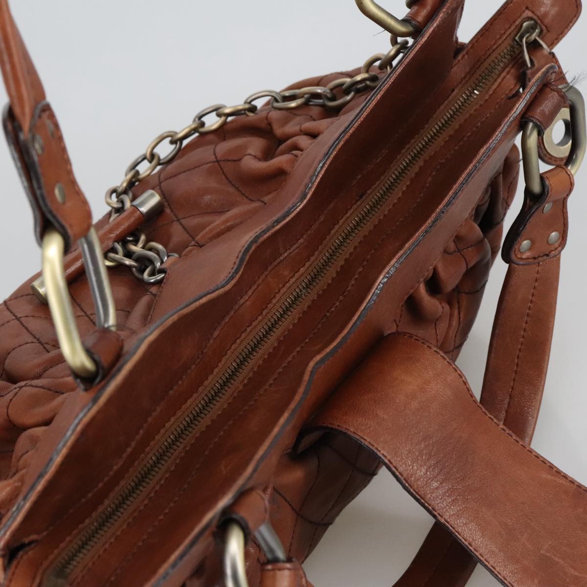 Bally Moreen T Brown Leather Handbag (Pre-Owned)
