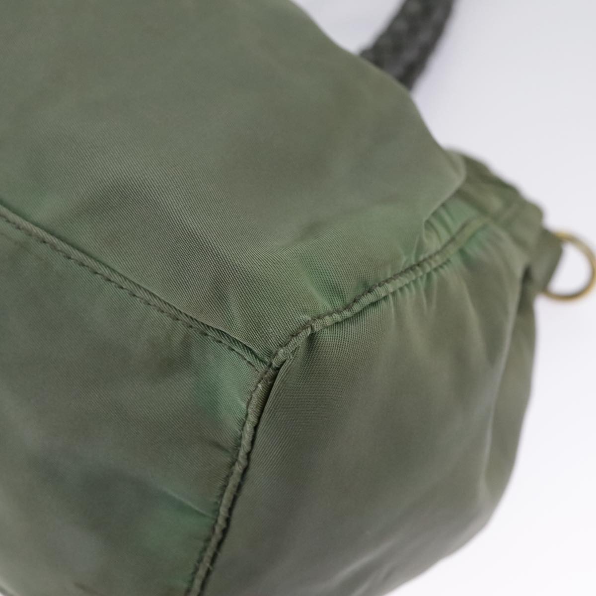 Prada Green Synthetic Handbag (Pre-Owned)
