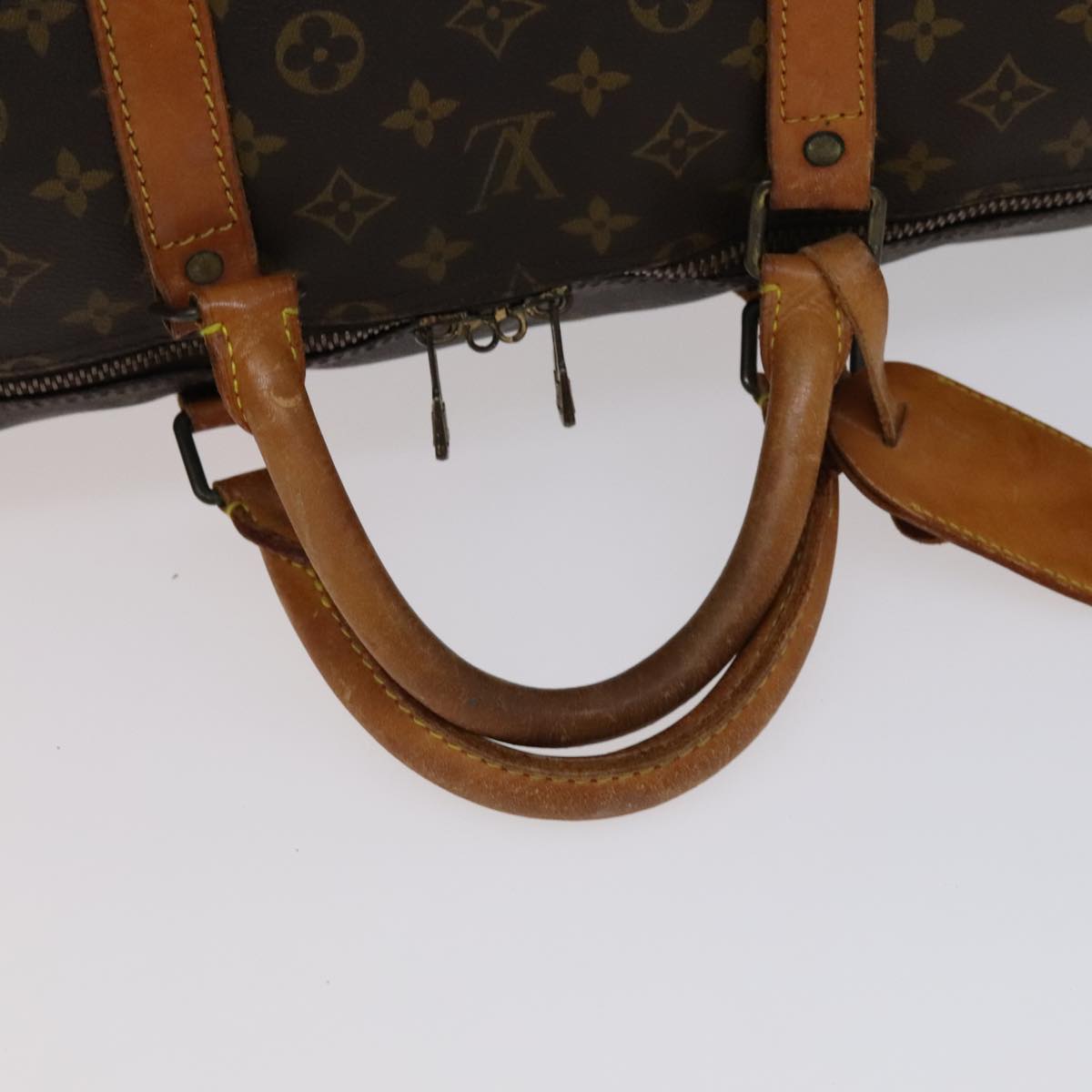 Louis Vuitton Keepall 60 Brown Canvas Travel Bag (Pre-Owned)