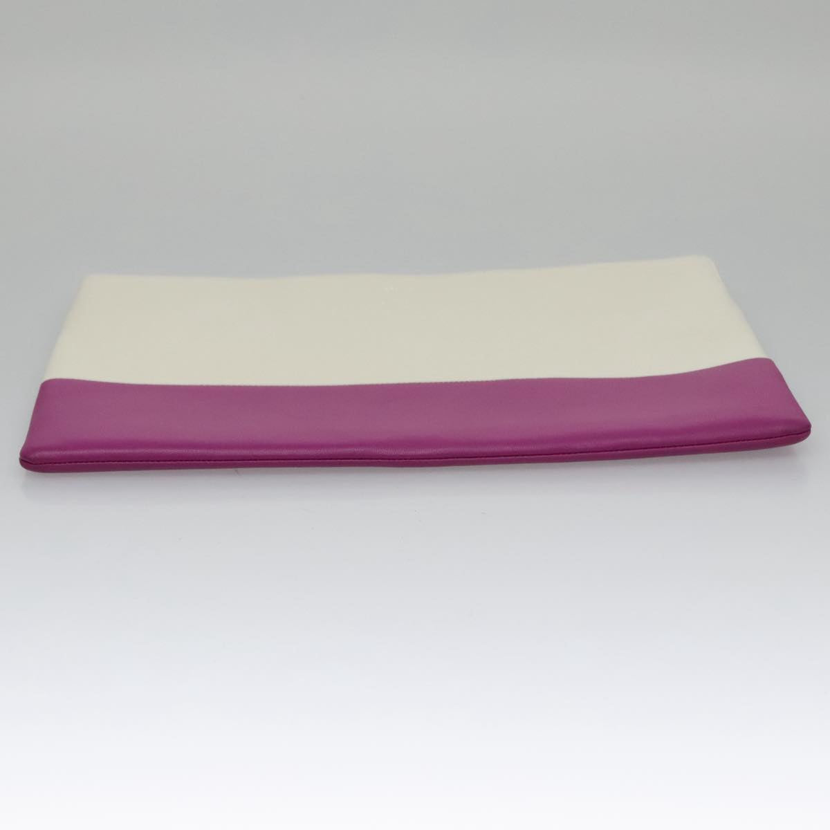 Céline White Leather Clutch Bag (Pre-Owned)