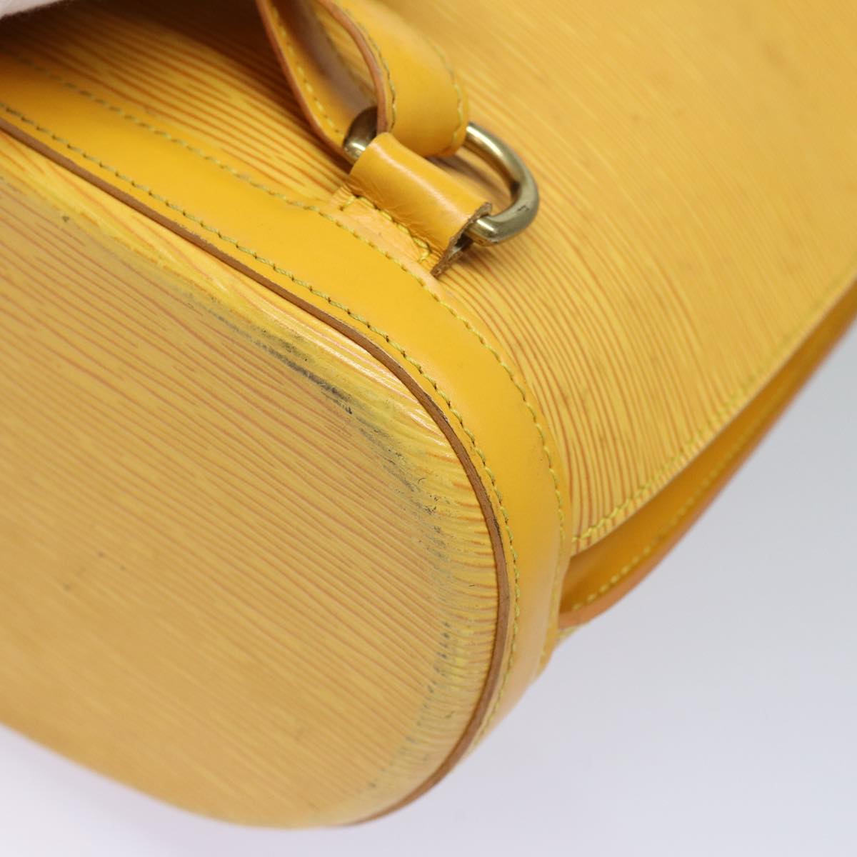 Louis Vuitton Gobelins Yellow Leather Backpack Bag (Pre-Owned)