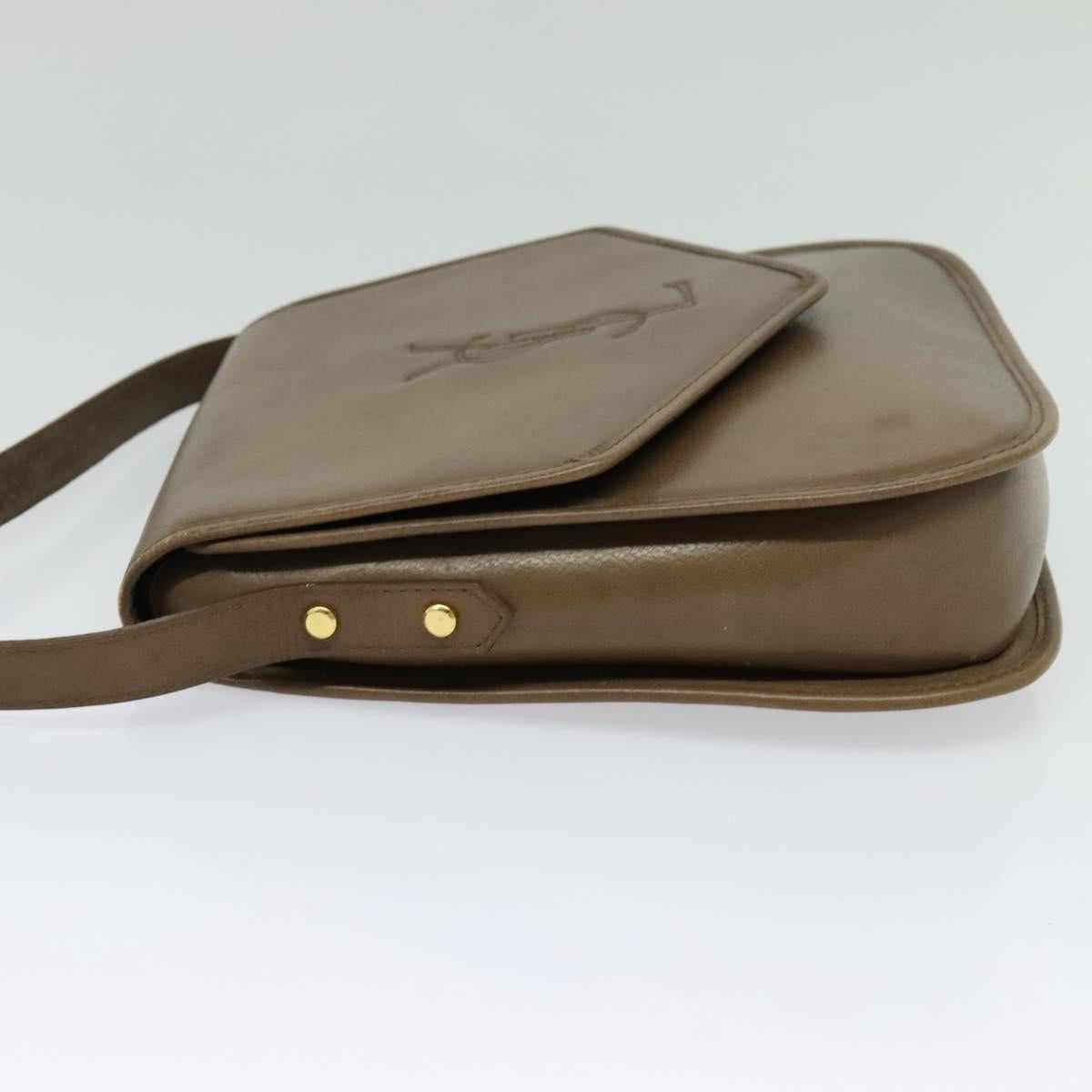 Yves Saint Laurent Brown Leather Shoulder Bag (Pre-Owned)