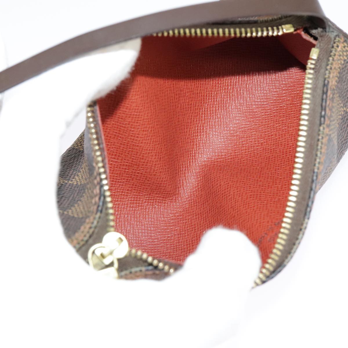 Louis Vuitton Mini Baby Papillon Brown Canvas Clutch Bag (Pre-Owned)