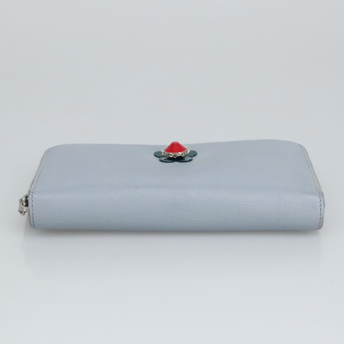 Fendi Continental Blue Leather Wallet  (Pre-Owned)