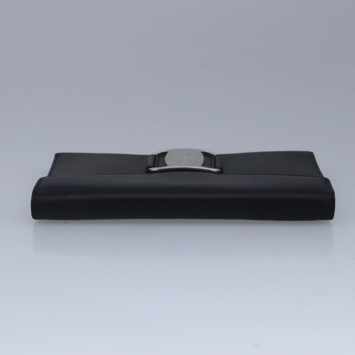 Salvatore Ferragamo Vara Black Leather Wallet  (Pre-Owned)