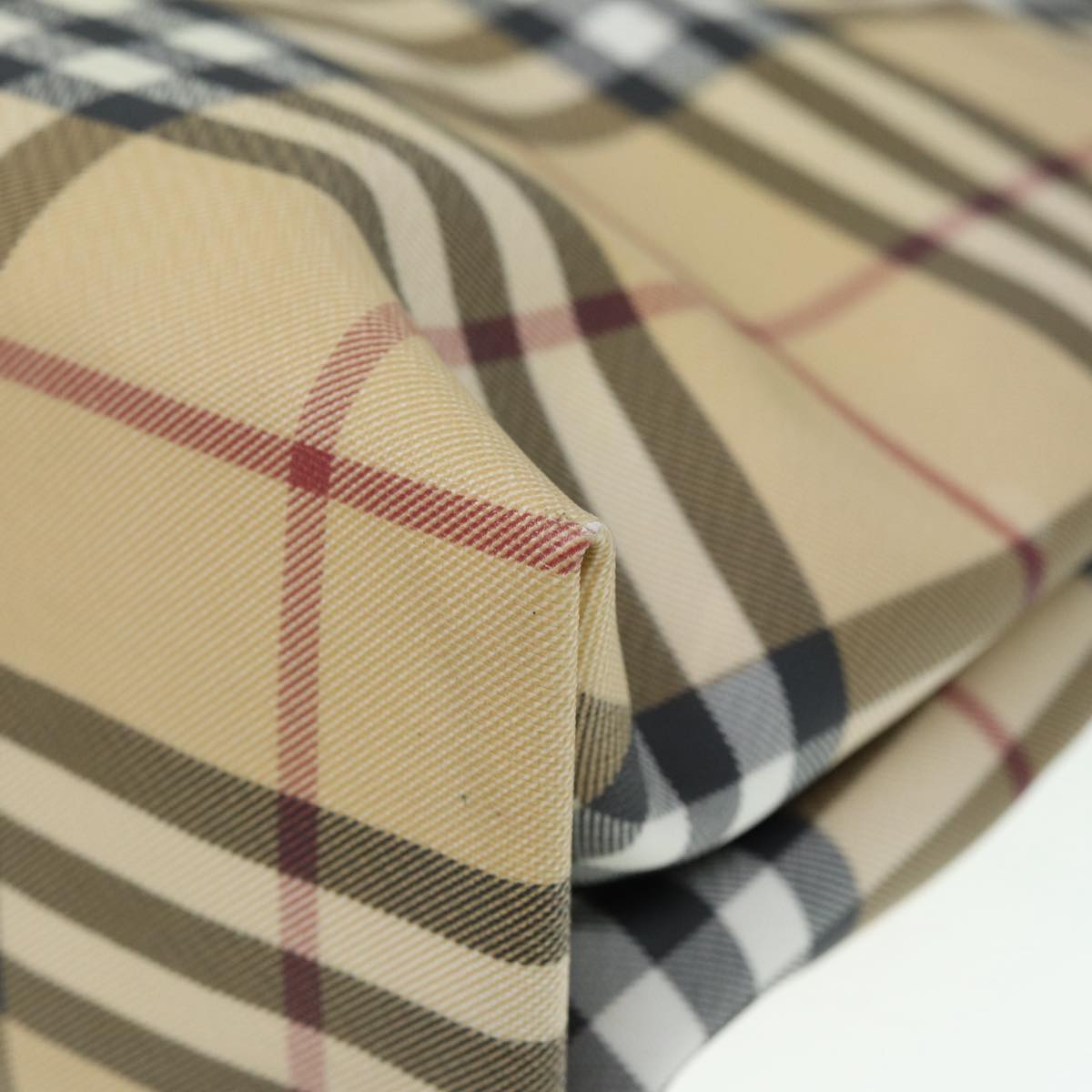 Burberry Nova Check Beige Canvas Tote Bag (Pre-Owned)