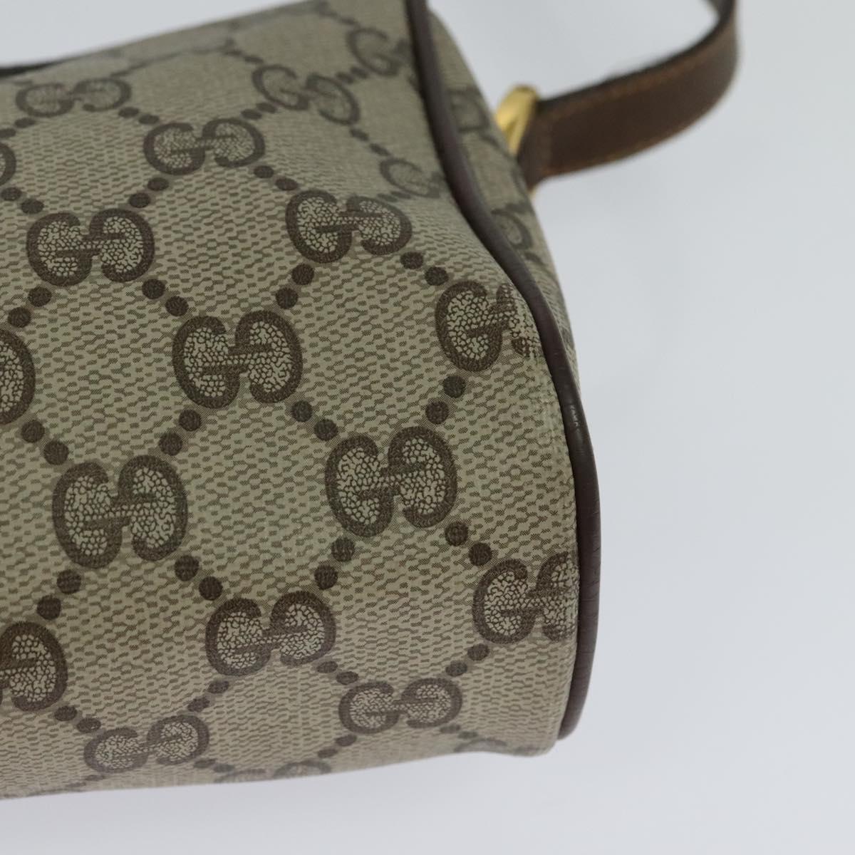 Gucci Shelly Beige Canvas Shoulder Bag (Pre-Owned)