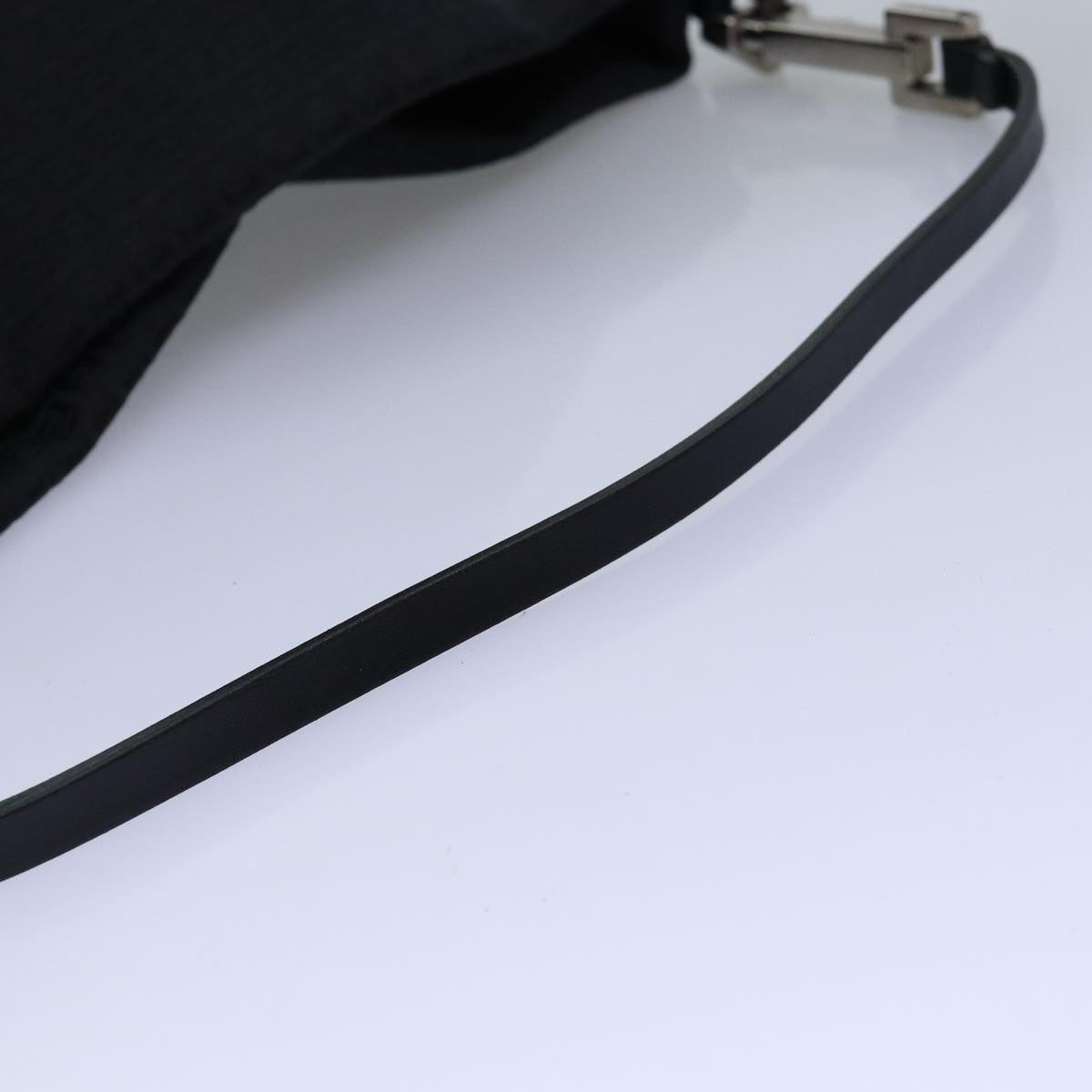 Fendi Zucchino Black Canvas Handbag (Pre-Owned)