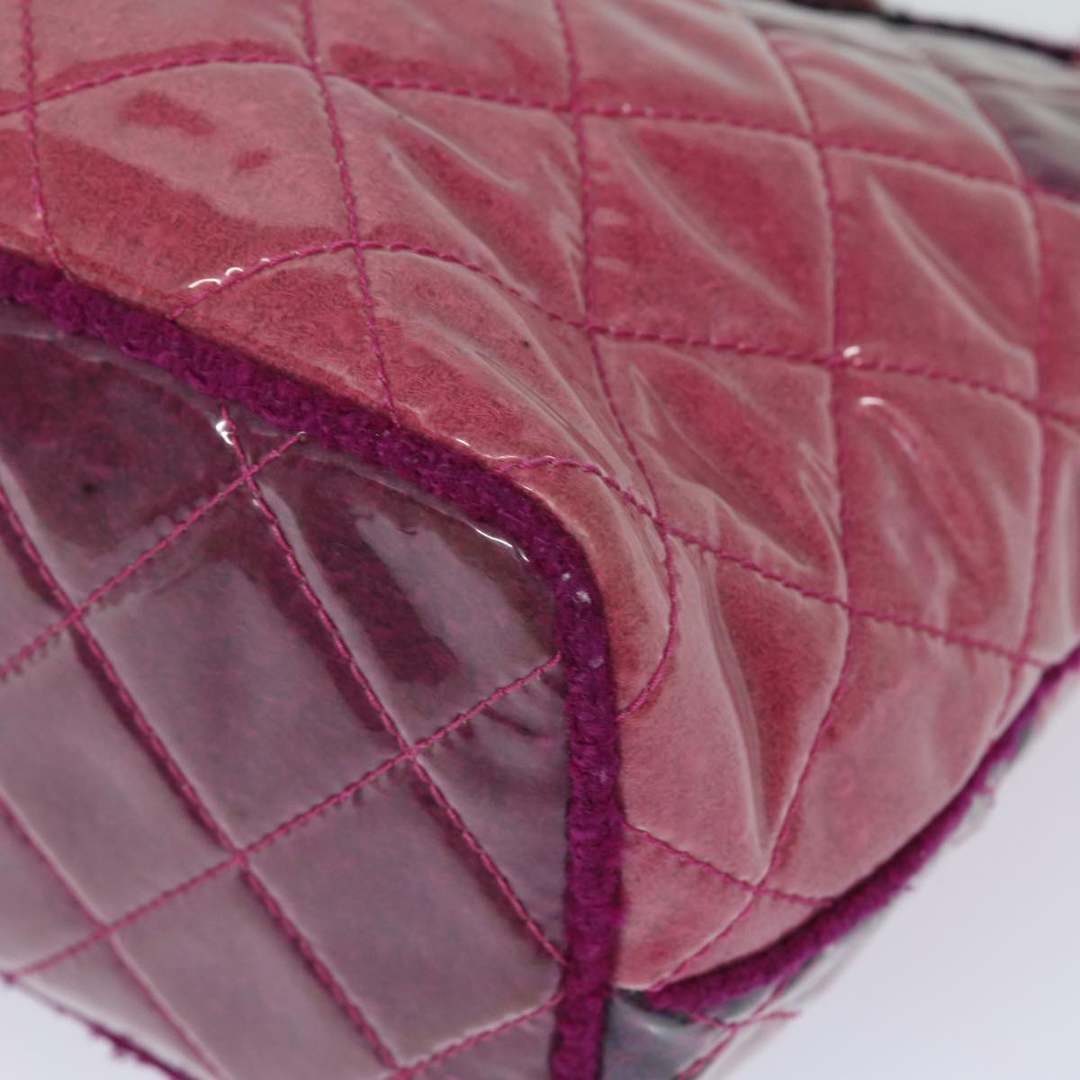 Chanel Matelassé Pink Vinyl Tote Bag (Pre-Owned)