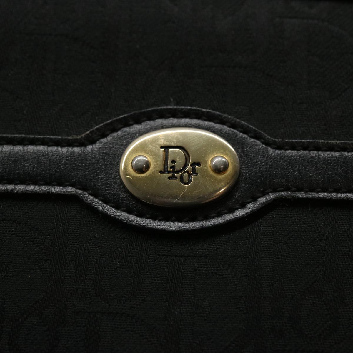 Dior Trotter Black Canvas Clutch Bag (Pre-Owned)