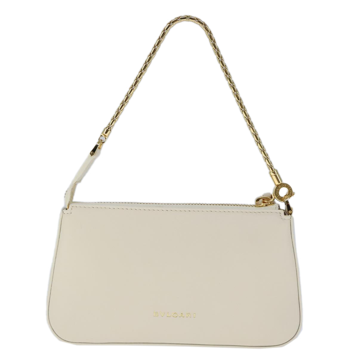 Bulgari Serpenti White Leather Handbag (Pre-Owned)