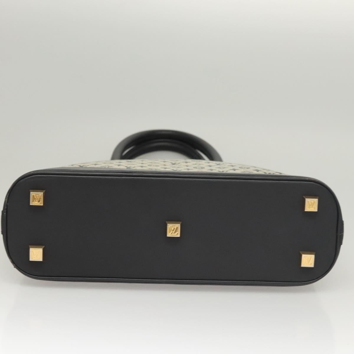 Louis Vuitton Alma Mini Black Canvas Handbag (Pre-Owned)