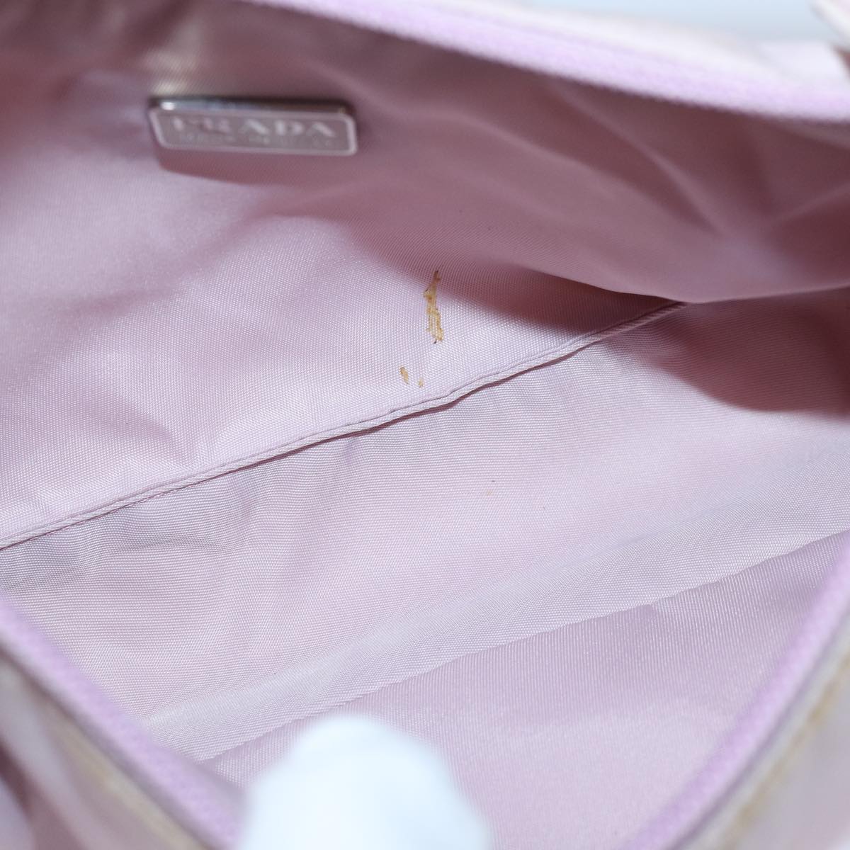 Prada Tessuto Pink Synthetic Handbag (Pre-Owned)