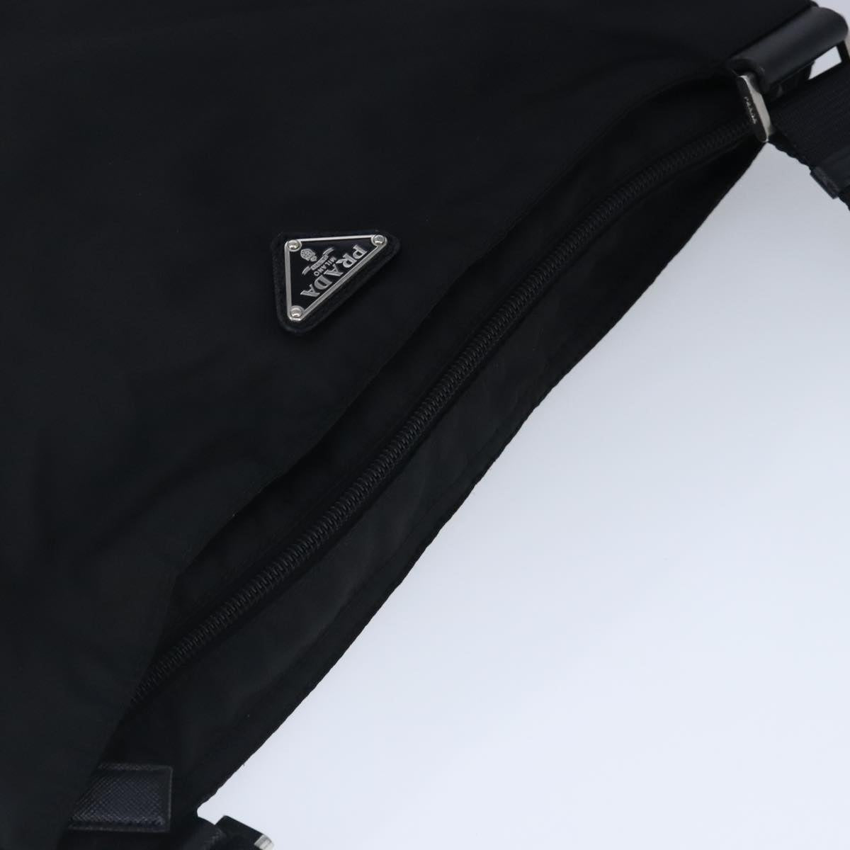 Prada Tessuto Black Synthetic Shoulder Bag (Pre-Owned)