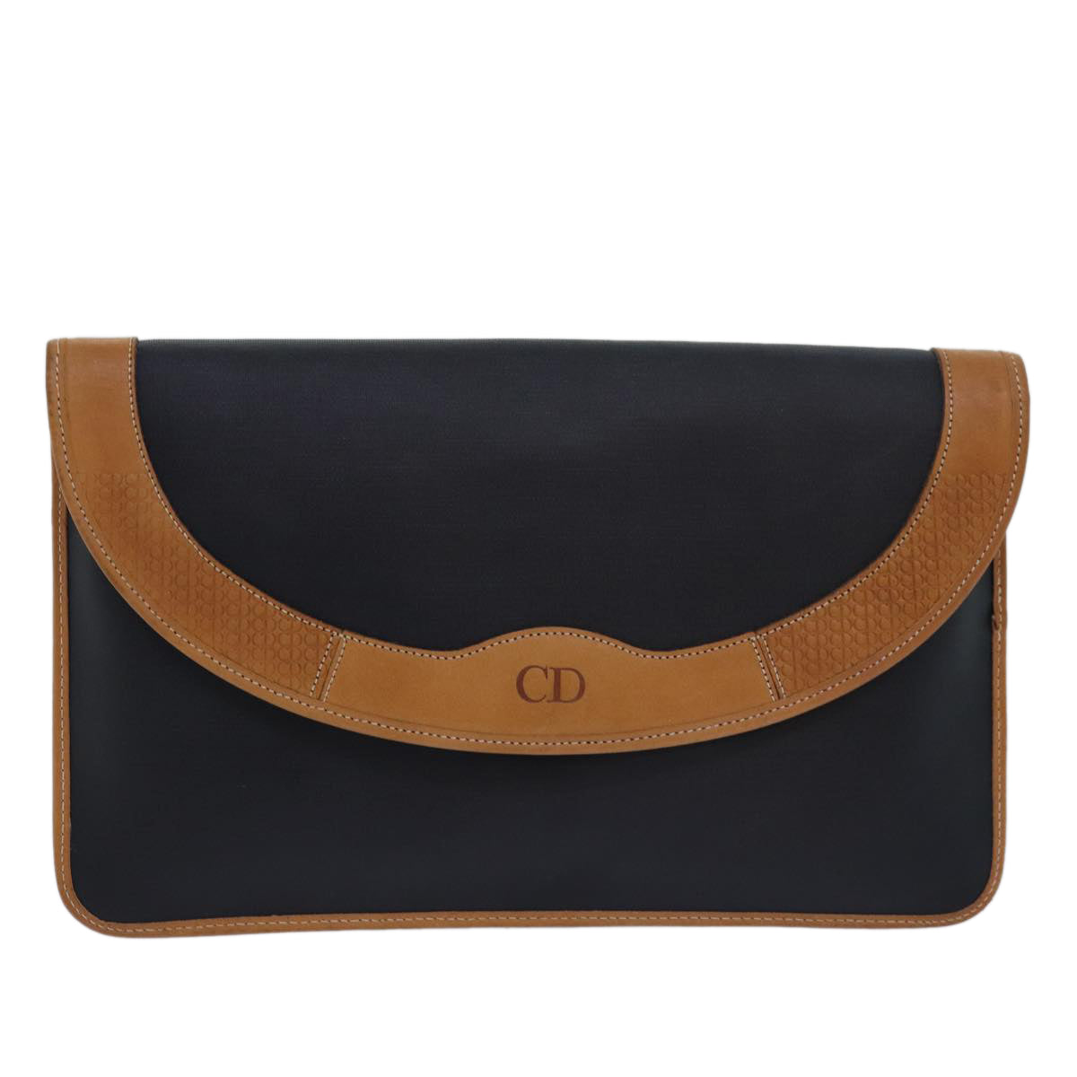 Dior Cd Navy Synthetic Clutch Bag (Pre-Owned)