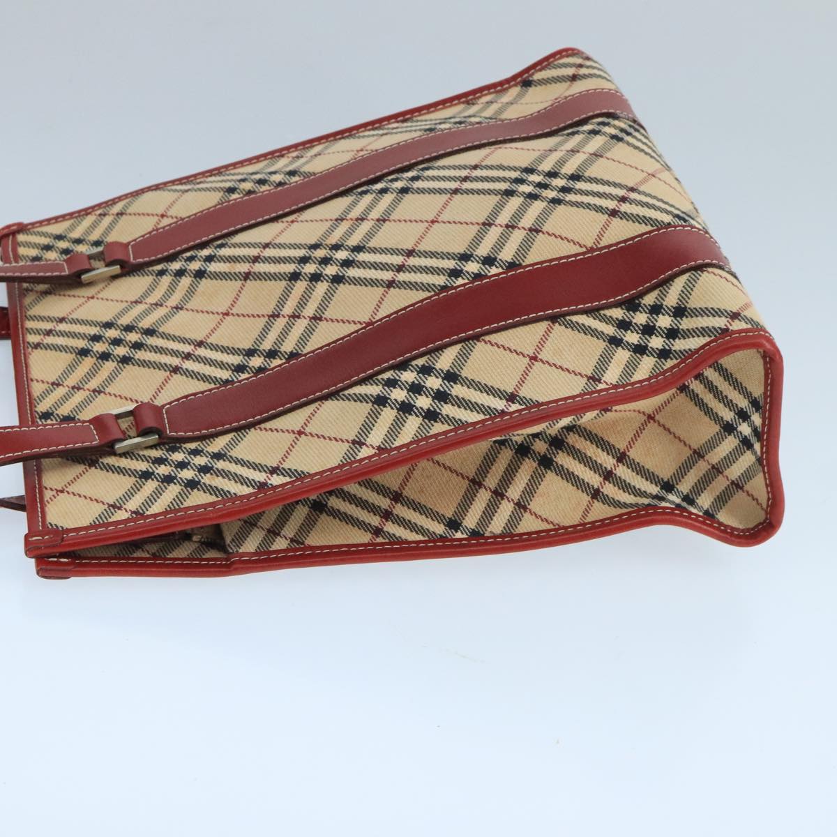Burberry Nova Check Beige Canvas Tote Bag (Pre-Owned)