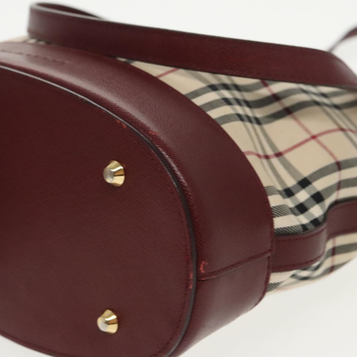 Burberry Nova Check Beige Canvas Tote Bag (Pre-Owned)
