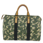 Louis Vuitton Speedy 35 Green Canvas Handbag (Pre-Owned)