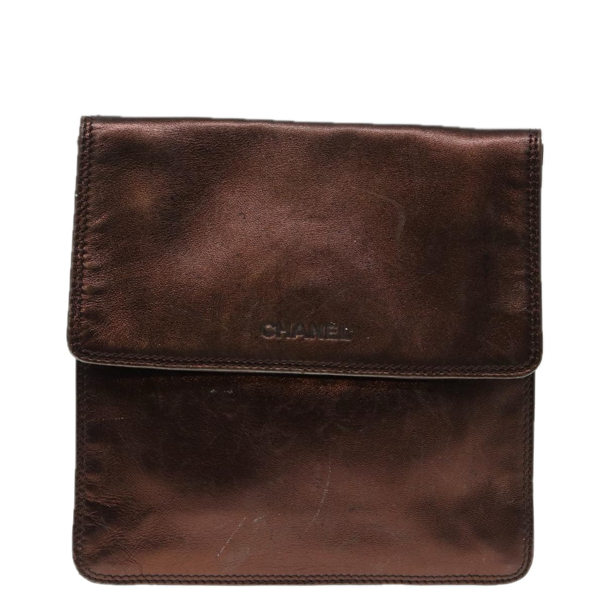 Chanel Brown Leather Shoulder Bag (Pre-Owned)