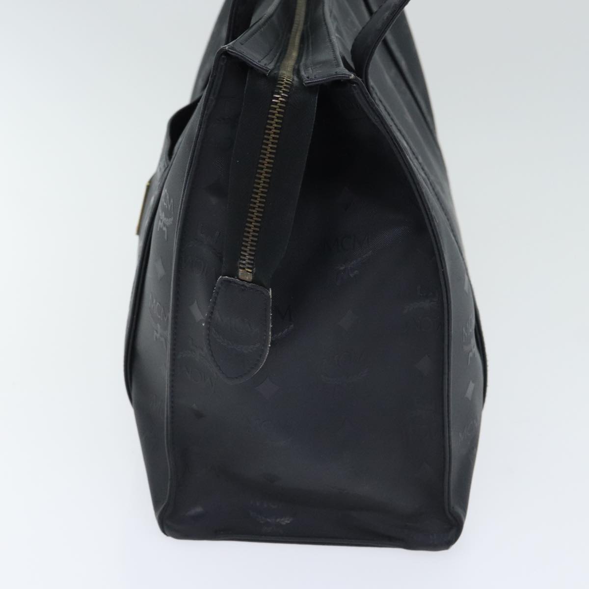 MCM Stark Visetos Black Leather Tote Bag (Pre-Owned)