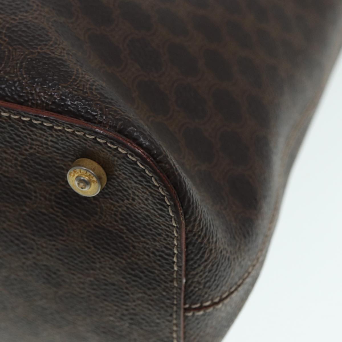 Céline Macadam Brown Canvas Handbag (Pre-Owned)