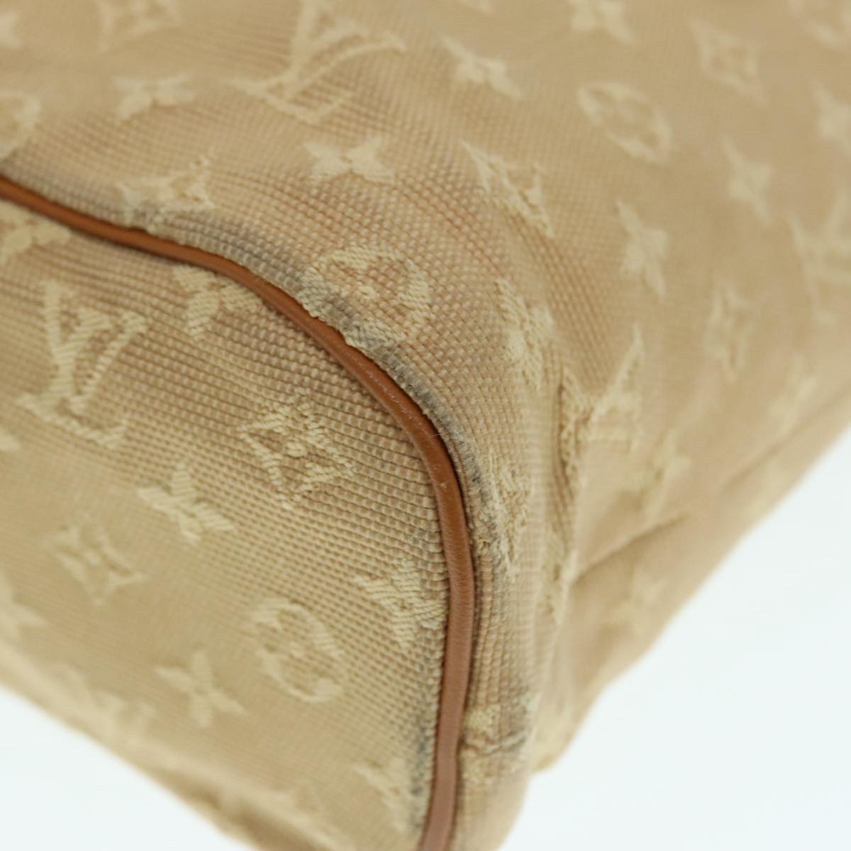 Louis Vuitton Lucille Beige Canvas Handbag (Pre-Owned)