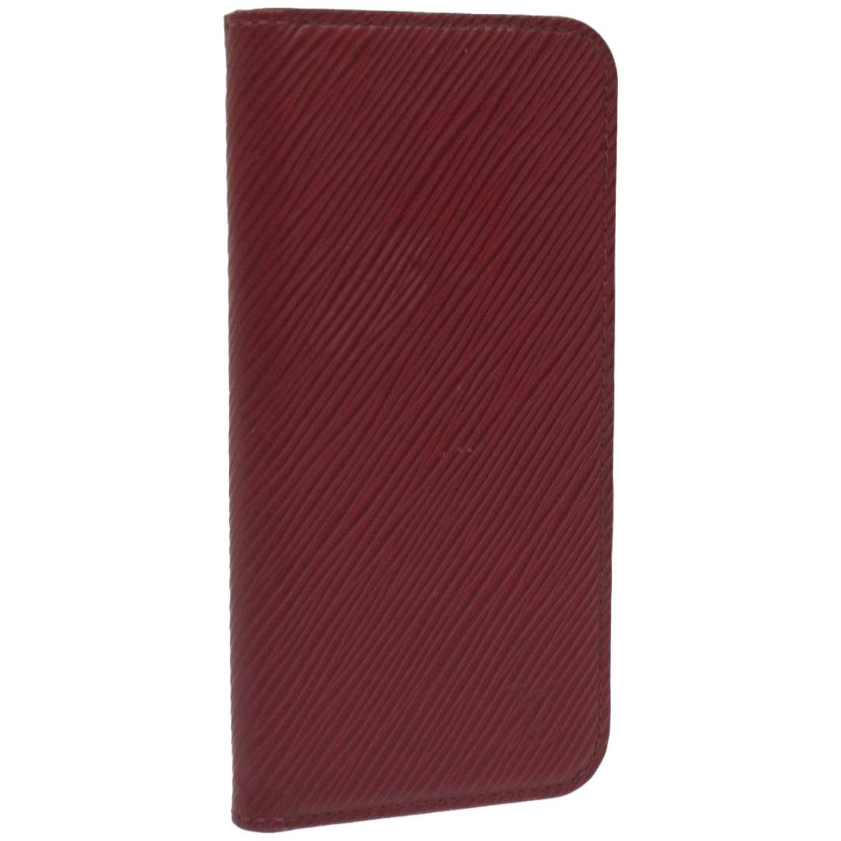 Louis Vuitton Iphone Case Burgundy Leather Phone Jewelry (Pre-Owned)