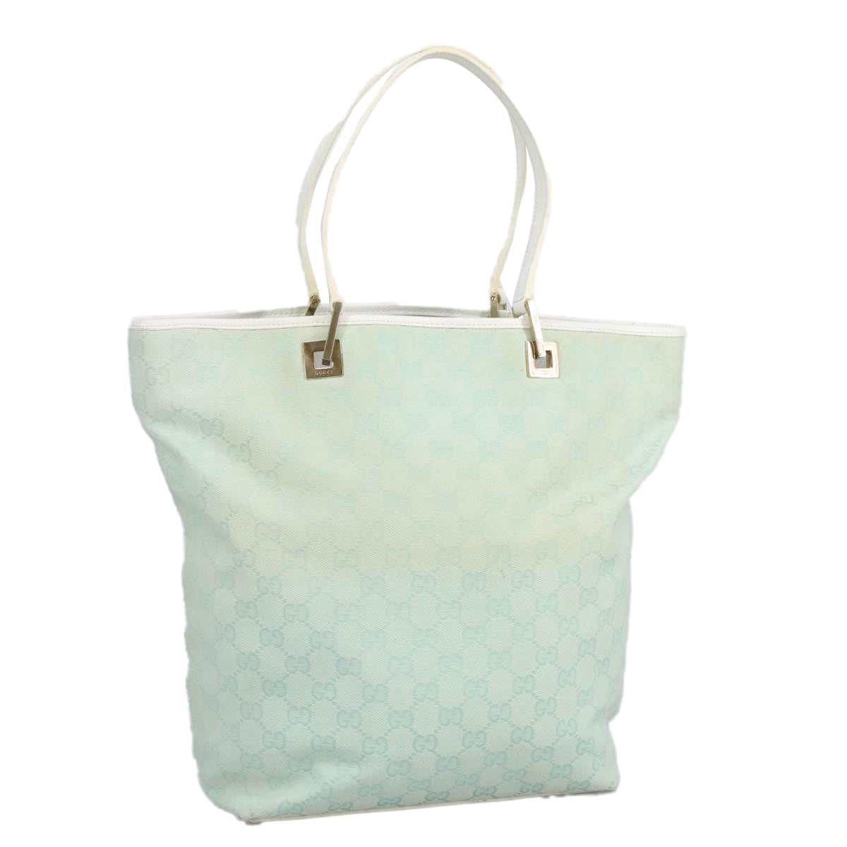 Gucci Blue Canvas Tote Bag (Pre-Owned)