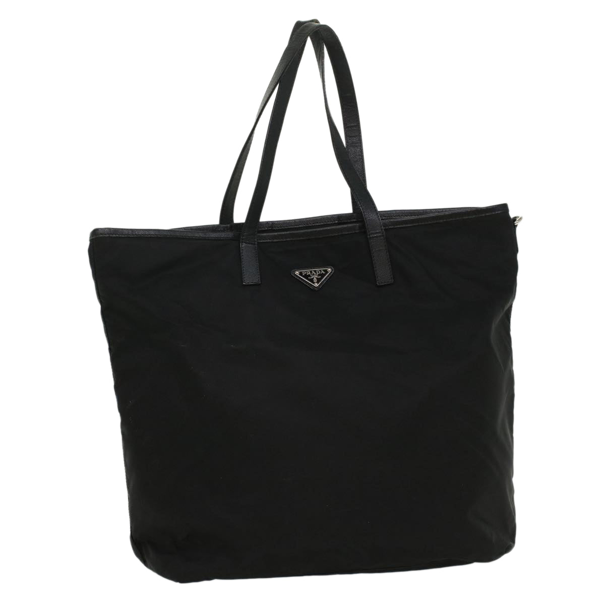 Prada Tessuto Black Synthetic Tote Bag (Pre-Owned)