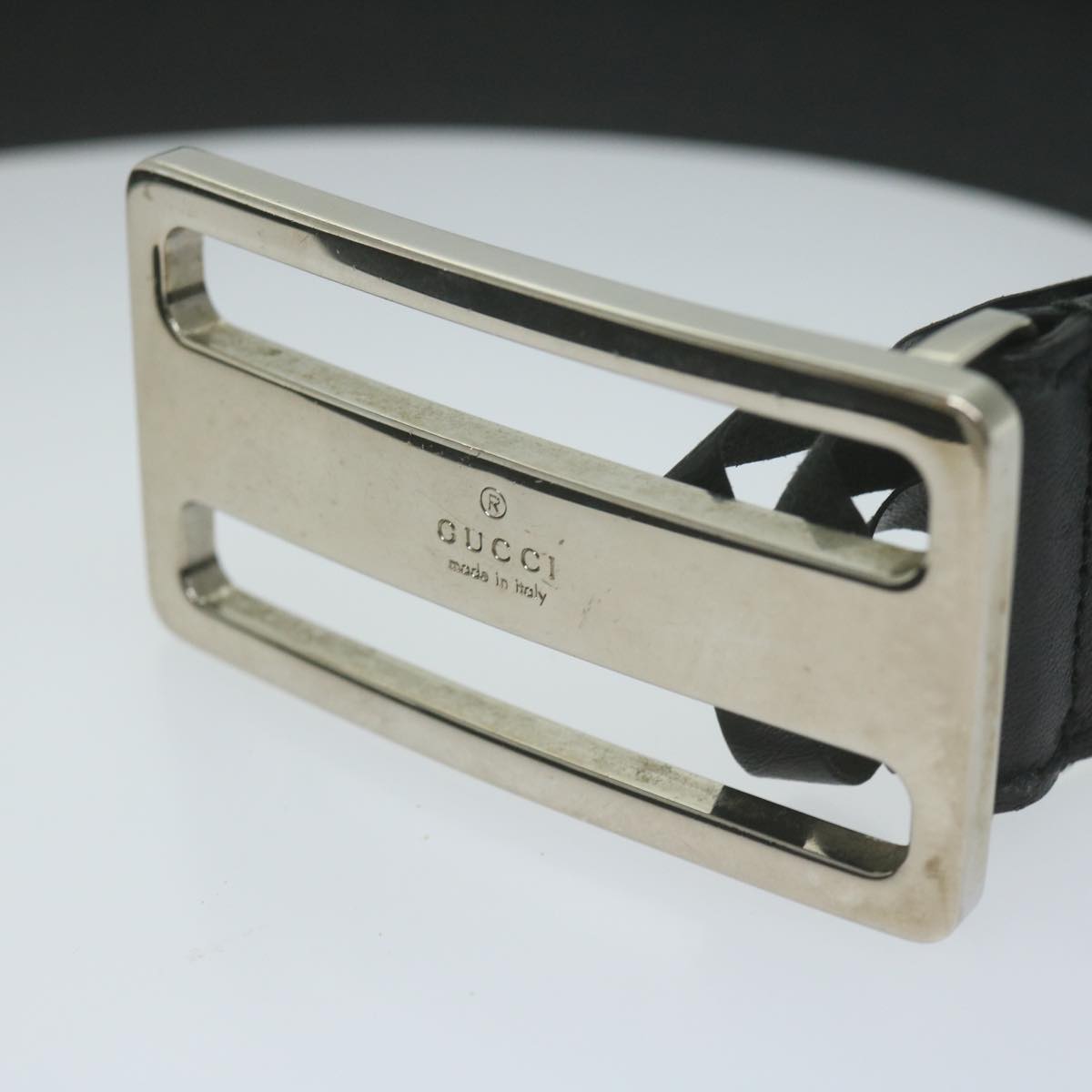 Gucci Black Leather Belt  (Pre-Owned)