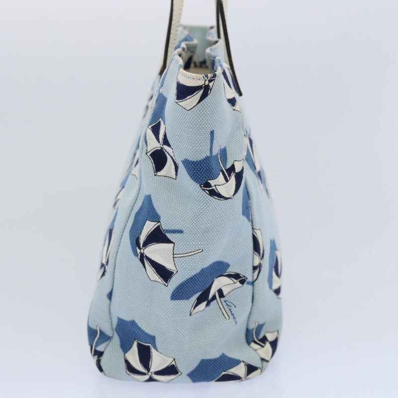 Gucci Blue Canvas Handbag (Pre-Owned)