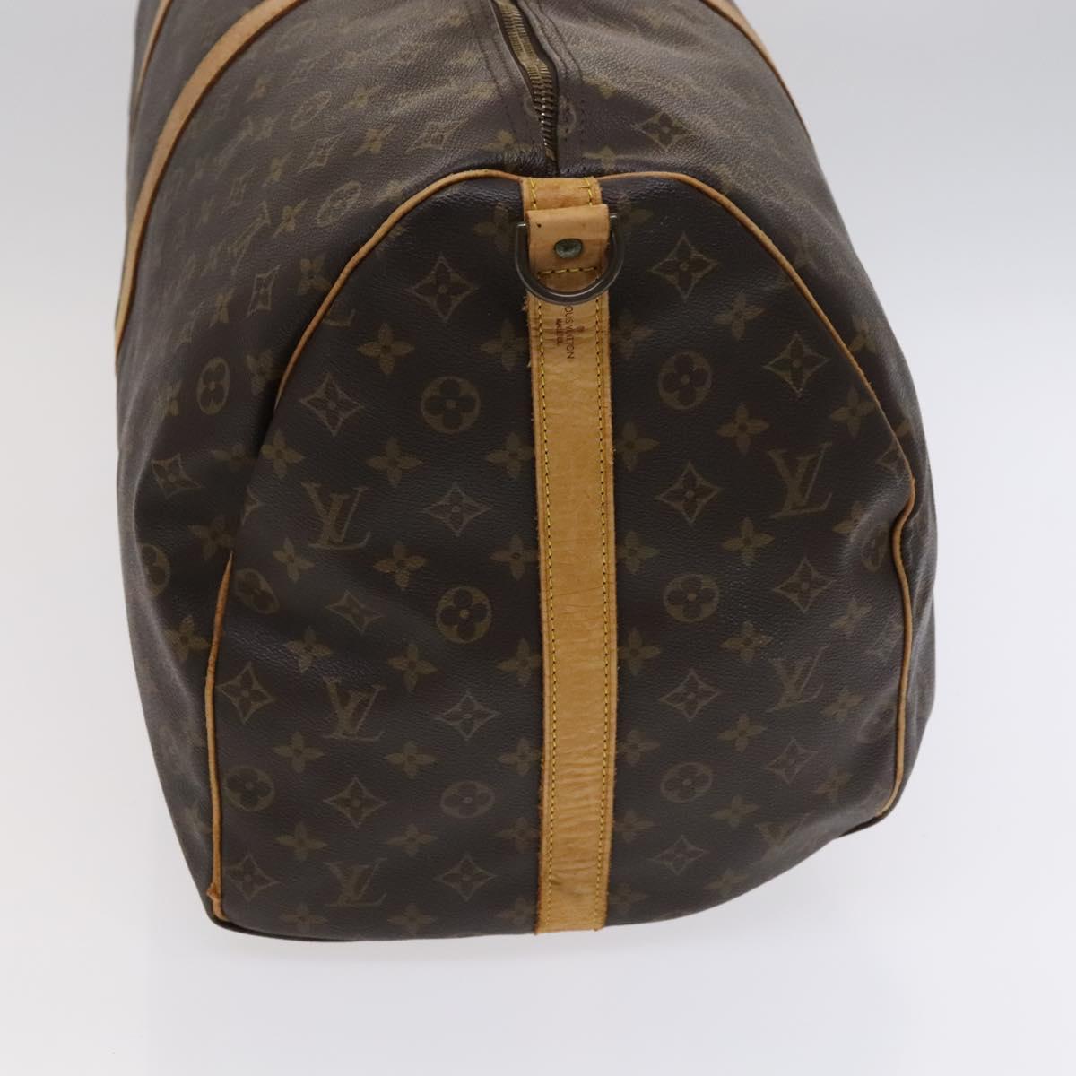 Louis Vuitton Keepall Bandoulière 60 Brown Canvas Travel Bag (Pre-Owned)