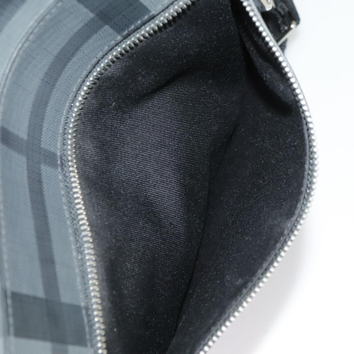 Burberry Nova Check Grey Canvas Shoulder Bag (Pre-Owned)