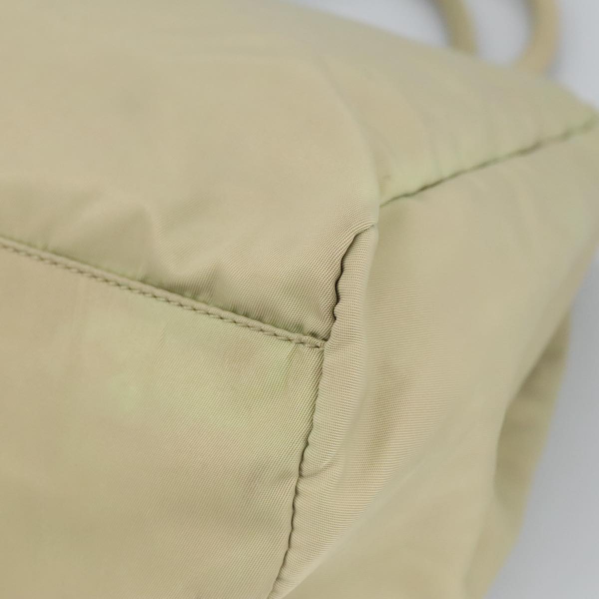 Prada Re-Nylon Beige Synthetic Tote Bag (Pre-Owned)