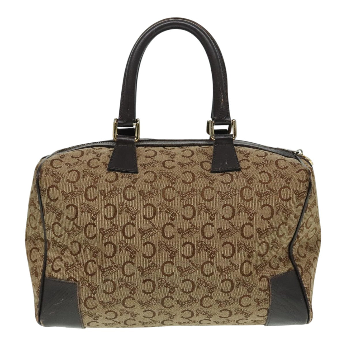 Céline C Brown Canvas Travel Bag (Pre-Owned)