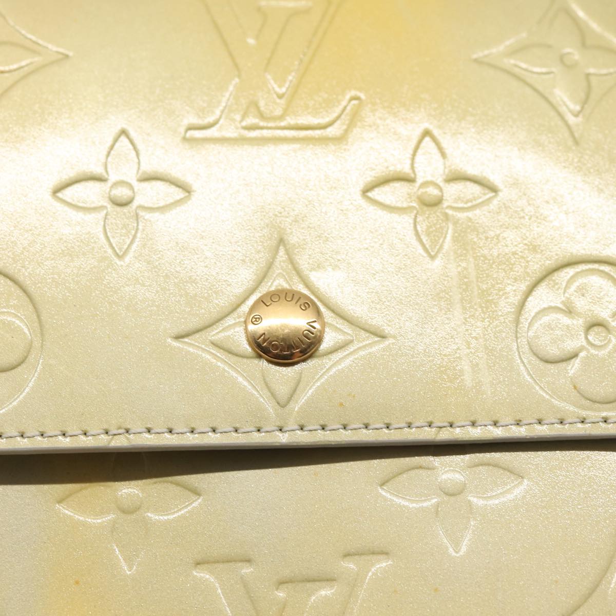 Louis Vuitton Walker Yellow Patent Leather Wallet  (Pre-Owned)