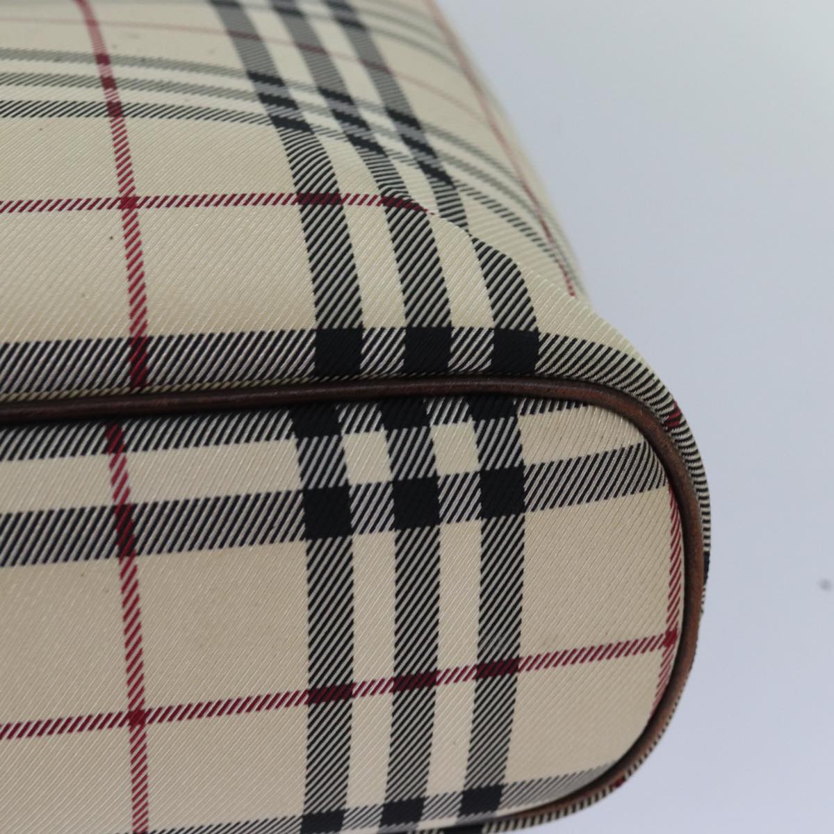 Burberry Nova Check Beige Synthetic Handbag (Pre-Owned)