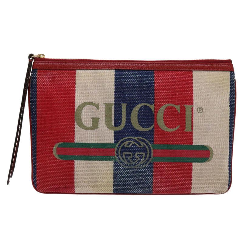 Gucci Multicolour Canvas Clutch Bag (Pre-Owned)